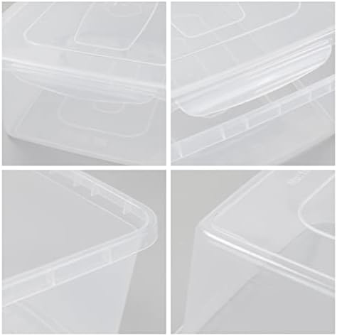 16 Quart Clear Storage Bin, Plastic Tubs with Lids Storage, 2-Pack