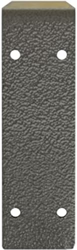 Ekena Millwork BKTM02X18X06EBHGY Steel Bracket Embrey, 2"W x 18"D x 6 1/2"H, Hammered Gray