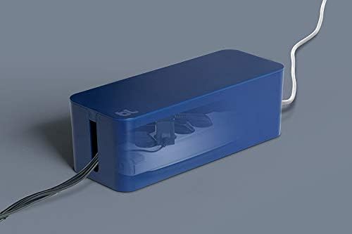 Bluelounge CableBox Cable and Cord Management System - (Moonlight Blue) - Pack of 2
