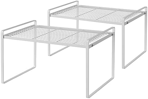 Shantton Cabinet Shelf Organizer, Pantry Shelf Rack, White 16.1x10.6x9.5