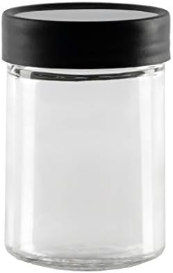 AllSpice 3” Glass Spice Jars 3 fluid ounces- 6 Pack