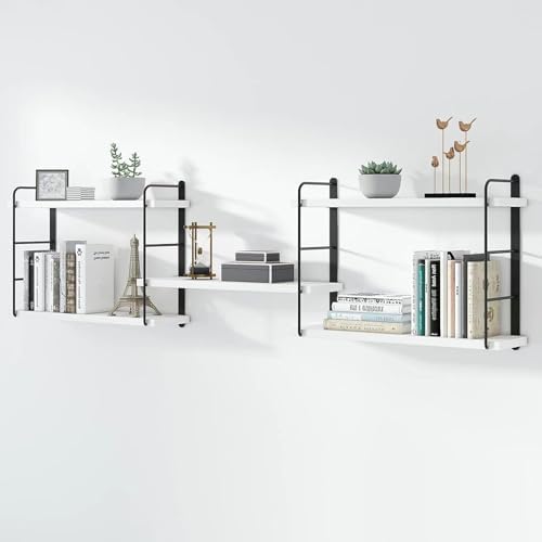 MXCSE Shelves on Wall, Floating Bookshelves, Shelves for Room Wall (White)