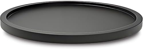 12" Black Bamboo Lazy Susan Organizer Kitchen Turntable for Cabinet Pantry Table Organization