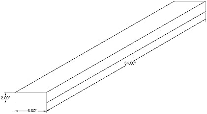 joelsantiques 54 inch Wooden Floating Shelves for Wall - 54x6x2 in, High End Solid Natural Wood, Heavy Duty Bracket, Wal
