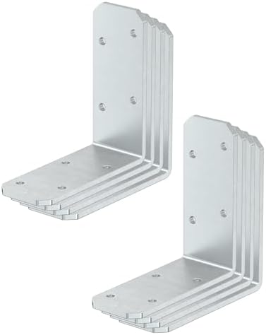 3"x3" L Brackets, 90 Degree Angle Iron, Galvanized-8 Pcs