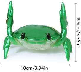Multi Function Stand - Phone Stand Pen Holder Pencil Holder - Creative Ornament Crab Phone Stand Crab Pen Holder Support Resin Crab Decor (green)