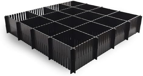 40Pcs Drawer Dividers, 14.96" x 2.76", Thin, DIY Plastic Drawer Separators, Large Adjustable Dresser Drawer Organizer fo