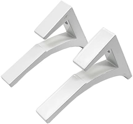 CRL White - Aluminum Glass Shelf Bracket for 3/8" to 1/2" Glass