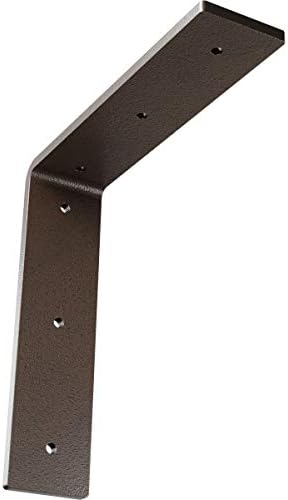 2" W x 8" D x 8" H Hamilton Steel Bracket, Hammered Brown
