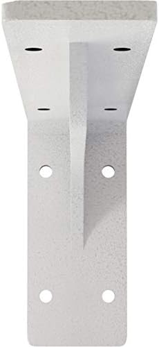 Ekena Millwork BKTM02X10X04EBHWH Steel Bracket Embrey, 2"W x 10"D x 4 3/4"H, Hammered White