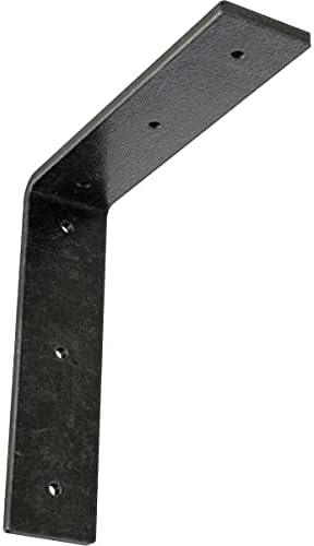 2" W x 8" D x 8" H Hamilton Steel Bracket, Antiqued Silver