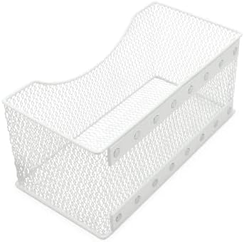 YBM HOME Mesh Magnetic Storage Basket Organizer with Extra Strong Magnets Holds Your Whiteboard and Locker Accessories, 