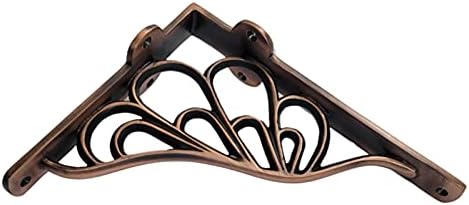 Adonai Hardware Alvah Brass Decorative Shelf Bracket (Supplied as 2 Pieces per Pack) - Antique Copper