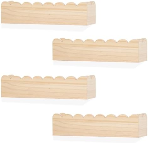 Wood Floating Shelves for Wall ,Nursery Bookshelf,Kids Book Shelf ,Baby Toys Storage Decor Organizer Wall Mounted for Li