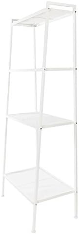 Widen 4-Tier Bookshelf, Free Standing Bookcase Storage Rack Shelves Plant Flower Stand with Wood Look for Living Room, B