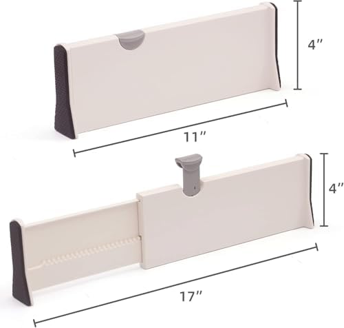 5-Pack Adjustable Drawer Dividers: The Ultimate Clutter-Free Solution
