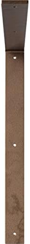 2"W x 20"D x 20"H Hamilton Steel Bracket, Hammered Dark Bronze