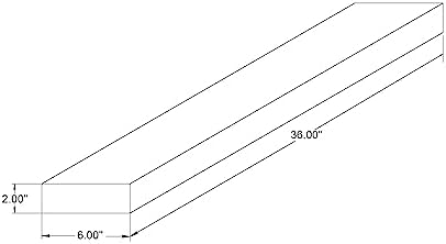 joelsantiques x2-36 Inch Wooden Floating Shelves for Wall -36x6x2 in -Made of Natural Wood - Long Heavy Duty Rustic Wall