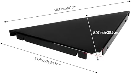 evron Corner Shelf Wall Mount, Acrylic Corner Shelves for Bathroom & Kitchen, Living Room, Space-Saving Wall Mounted Cor