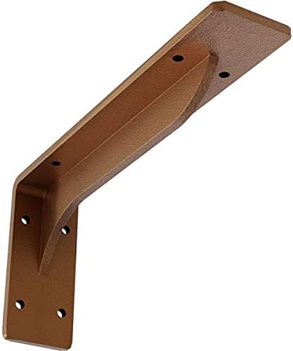 Ekena Millwork BKTM02X10X04EBHCO Steel Bracket Embrey, 2"W x 10"D x 4 3/4"H, Hammered Copper