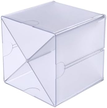 Deflecto Stackable Cube Organizer - X Divider, Clear (350201-AMZ)