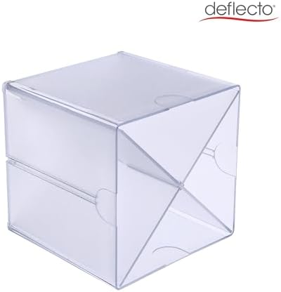 Deflecto Stackable Cube Organizer - X Divider, Clear (350201-AMZ)