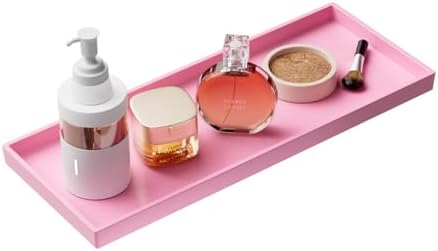 Vanity and Bathroom Tray, 15" ABS Countertop Organizer,Waterproof Vanity Tray for Toilet Tank,Perfume,Soap,Keys,Bathroom