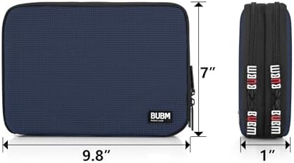 BUBM Double Layer Electronic Accessories Organizer, Travel Gear Bag for Cables, USB Flash Drive, Plug and More, Perfect 
