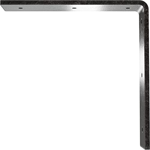 2" W x 8" D x 8" H Hamilton Steel Bracket, Antiqued Silver