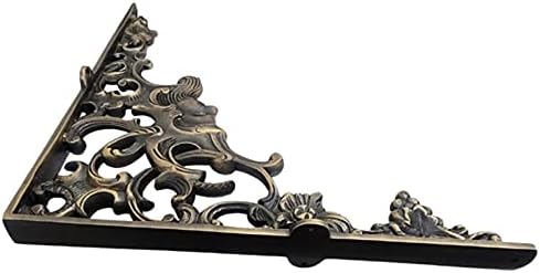 Adonai Hardware 18 Inch "Ahasuerus" Brass Shelf Bracket (Supplied as 2 Pieces per Pack) - Antique Brass