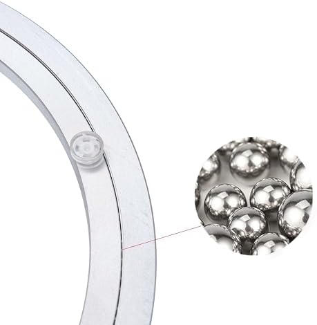 Aluminum Heavy Duty Lazy Susan Rotating Turntable Bearing Swivel Plate Hardware for Dining-Table (12 inch)