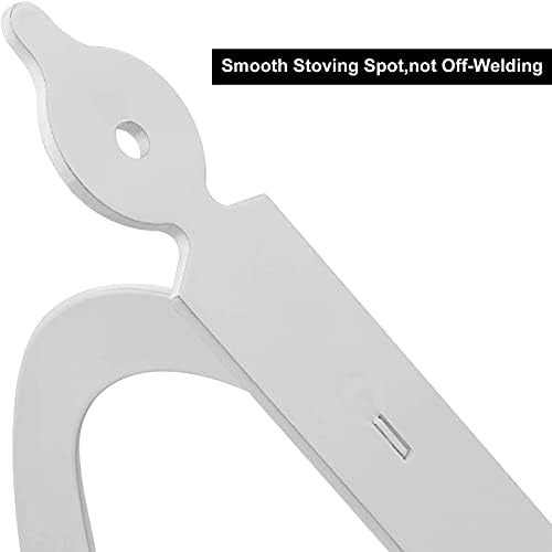 Acrux7 5.5 x 4.3 inch Decorative Shelf Brackets - 12 Pack Heavy Duty White Metal L Brackets with Screws