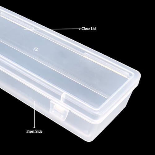 8 Pack Rectangular Clear Plastic Storage Containers