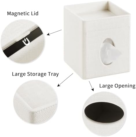 PU Leather Tissue Box Cover Square Tissue Box Holder Tissue Holder