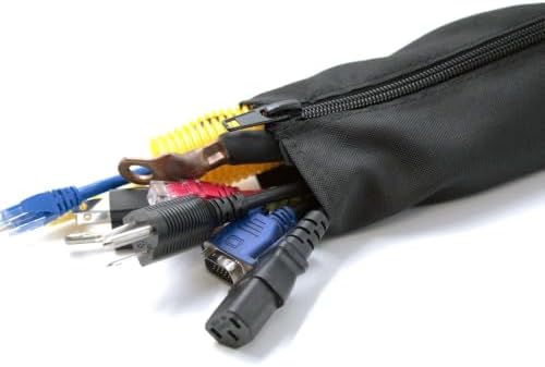 Electriduct 2.5" Zipper Sleeve Flexible Cable Management - 3 Feet - Black