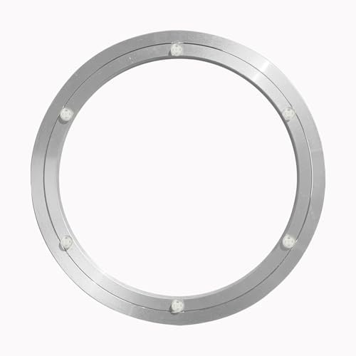 Lazy Susan Hardware Silent Non-Slip Turntable Aluminium Turntable Bearing 16 inch for Round Dining Table TV Rotating Tab