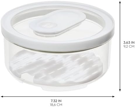 iDesign Small Round Fridge Produce Bin - Set of 2 - Clear