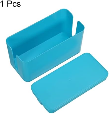 MECCANIXITY Cable Management Box PS Cord Organizer Box with Tie to Hide Wires & Power Strips Desk TV Computer Cable Orga