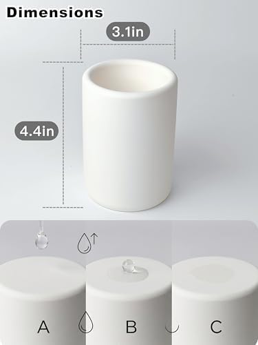 Nature Diatomite Toothbrush Holders for Bathrooms,Drying Stone Electric Toothbrush Holder, Toothpaste Holder, Water-Abso
