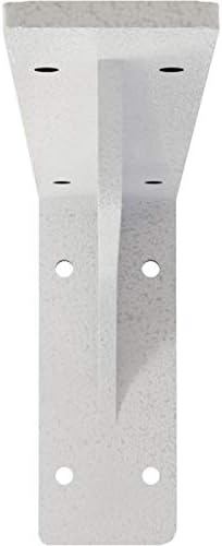 Ekena Millwork BKTM02X12X05EBHWH Steel Bracket Embrey, 2"W x 12"D x 5 1/4"H, Hammered White