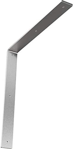 Ekena Millwork BKTM02X18X18HASS 2-Inch W x 18-Inch D x 18-Inch H Hamilton Bracket, Stainless Steel