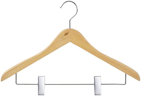 eleorchis Hyacinth Clothing Hangers Wood Hangers with 5 Pieces