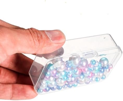 Jetec 18 Pieces Small Clear Plastic Storage Box, 2.9 x 2.9 x 1 Inch