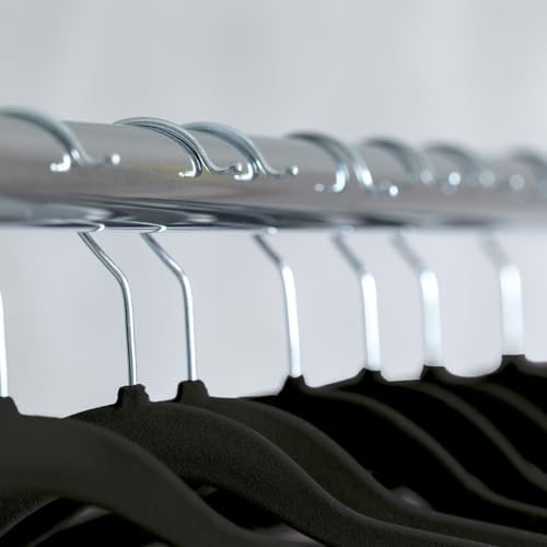 KESPER 16645 Clothes Hangers - Pack of 25 Material: Plastic (ABS) with Non-Slip Flocking, Dimensions: 44.5 cm Wide, Colo