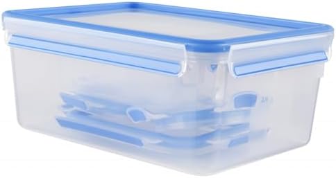 Emsa Clip and Close 5 Piece Storage Set, 5, 8.5, 18.5, 34, 125-Ounces
