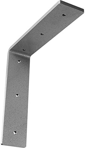 2"W x 8"D x 8"H Hamilton Steel Bracket, Hammered Gray