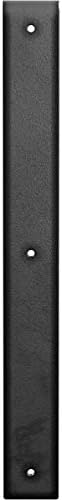 Ekena Millwork BKTM02X18X18HAHSV 2 inch W x 18 inch D x 18 inch H Hamilton Steel Bracket, Hammered Silver