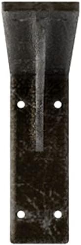 Ekena Millwork BKTM02X20X06EBAWS Steel Bracket Embrey, 2" W x 20" D x 6 1/2" H, Antiqued Warm Silver