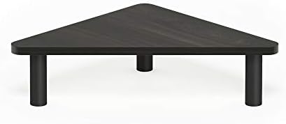 Furinno Turn-N-Tube Monitor Stand Riser, 19.6" Wide Triangle Corner Monitor Riser, Laptop Stand for Desk, Office Desk Ac