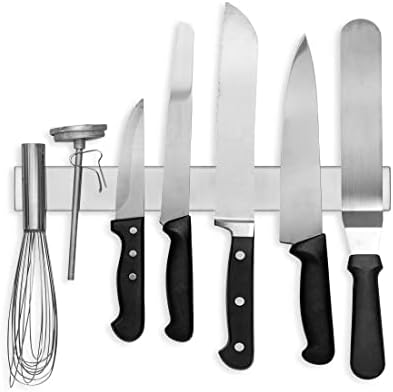 Modern Innovations Magnetic Knife Holder for Wall and Fridge - 14" Knife Magnetic Strip, Magnet Kitchen Knife Holder and